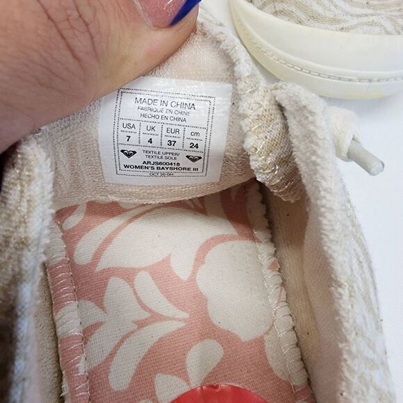 Roxy Women’s Bayshore III Slip On Comfort Shoe Size 7 - Picture 8 of 11